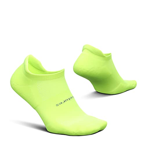 Feetures High Performance Cushion No Show Tab Sock (X-Large, Lightning)