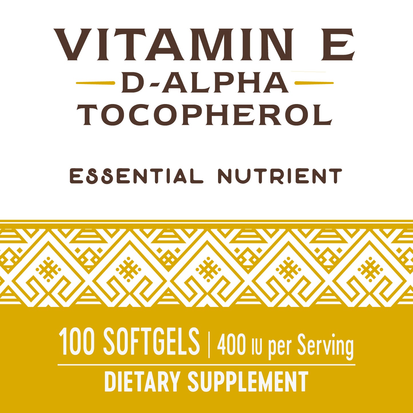 Nature's Way Vitamin E 400 IU, 100 Softgels, Pack of 2