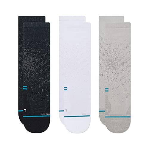Stance Run Lt Crew 3 Pack Socks (Small, Multi)