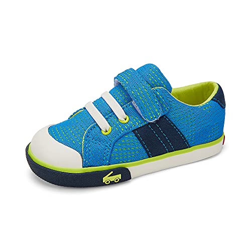 See Kai Run, Lucci Sneakers for Kids, Blue Mesh, 9