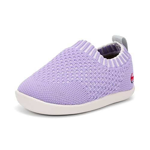 See Kai Run - Baby Knit Slip-on Shoe for Infants, Lavender, 4