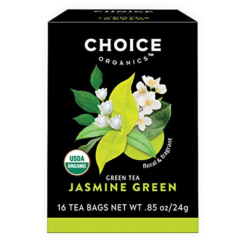 Choice Organics – Organic Jasmine Green Tea (6 Pack) – Organic Green Tea – 96 Tea Bags