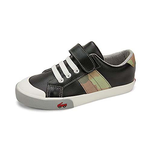 See Kai Run, Lucci Sneakers for Kids, Black Leather, 10.5