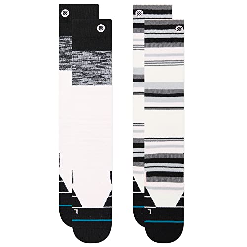 Stance Blocked 2 Pack OTC Socks (Small, Pink)