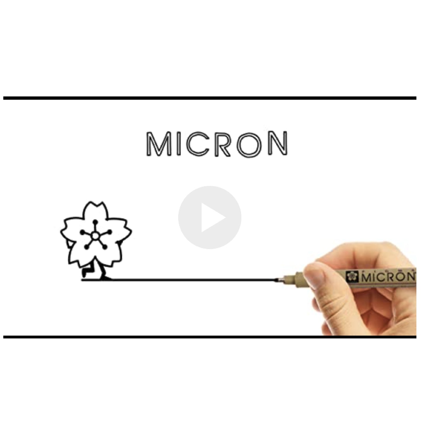 Sakura Pigma 50038 Micron Blister Card Ink Pen Set, Black, 05 6CT