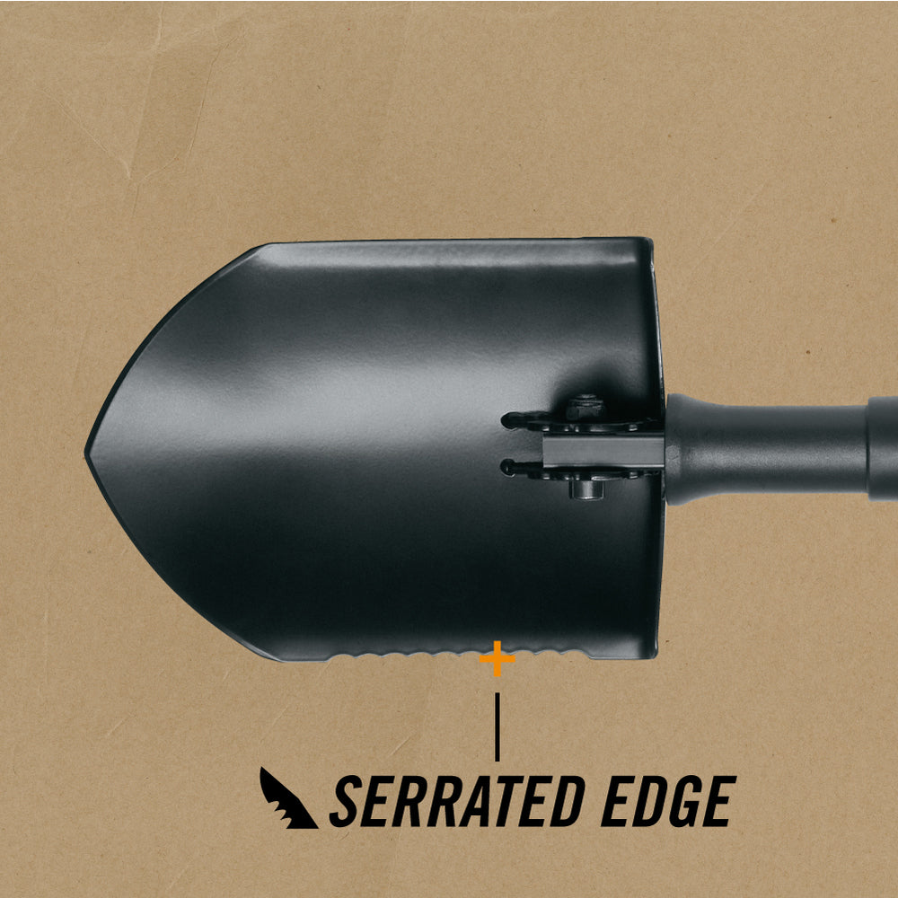 Gerber Gear 05942 E-Tool, Spade No Sheath, Black