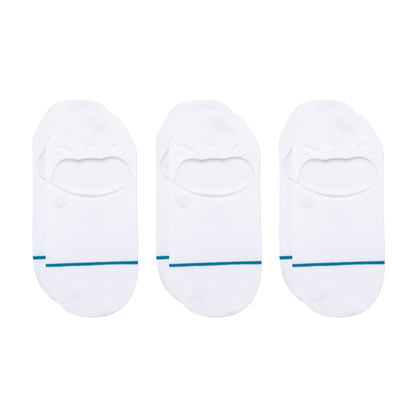 Stance Icon No Show 3 Pack Socks (Medium, White)
