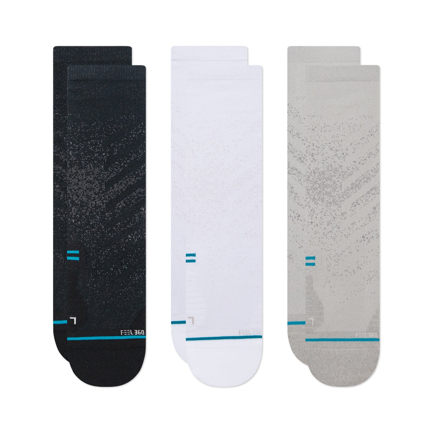 Stance Run Lt Crew 3 Pack Socks (Small, Multi)