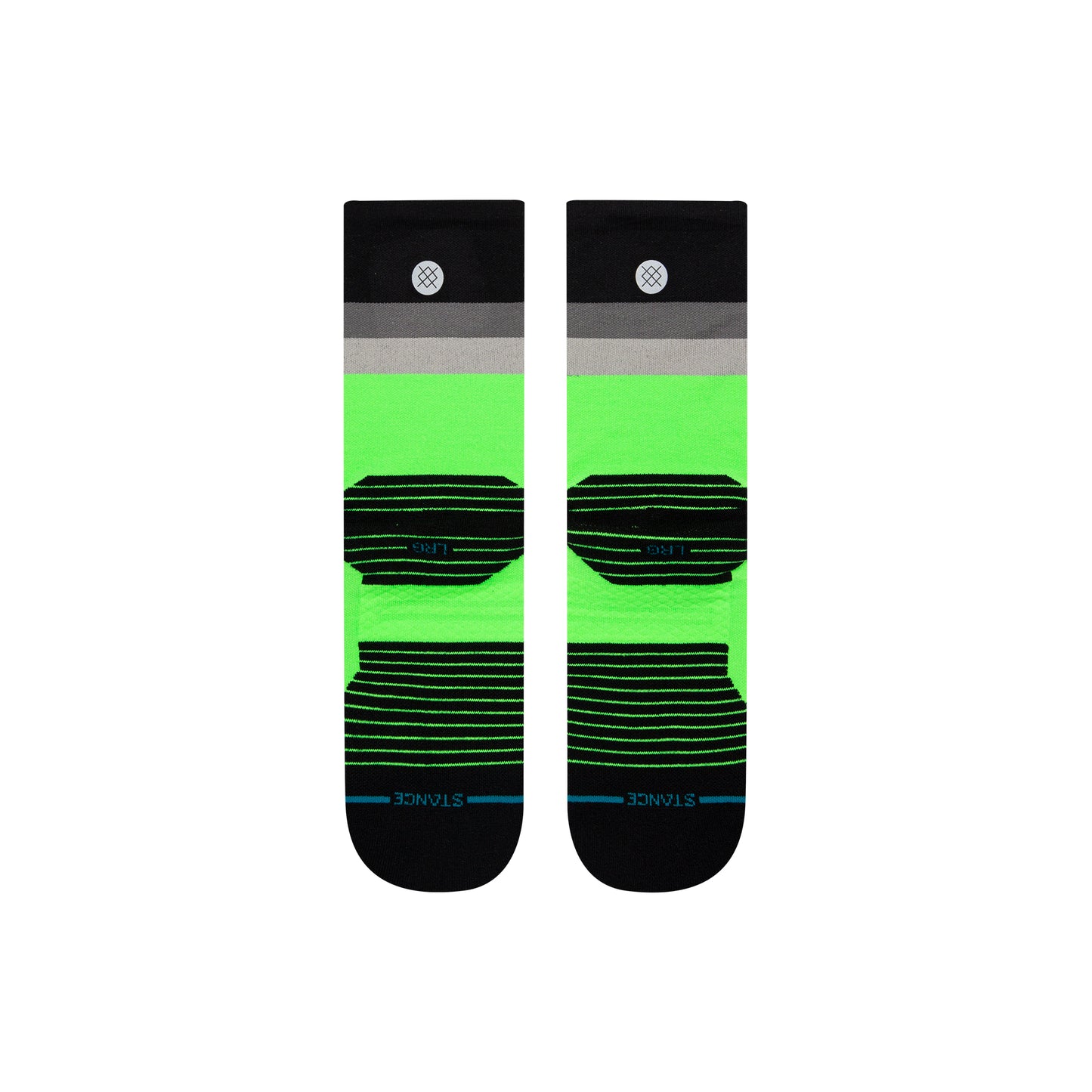 Stance Maxed Crew Socks (Medium, Neon Green)