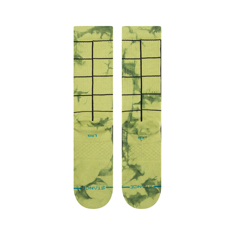 Stance Graphed Crew Socks (Medium, Green)