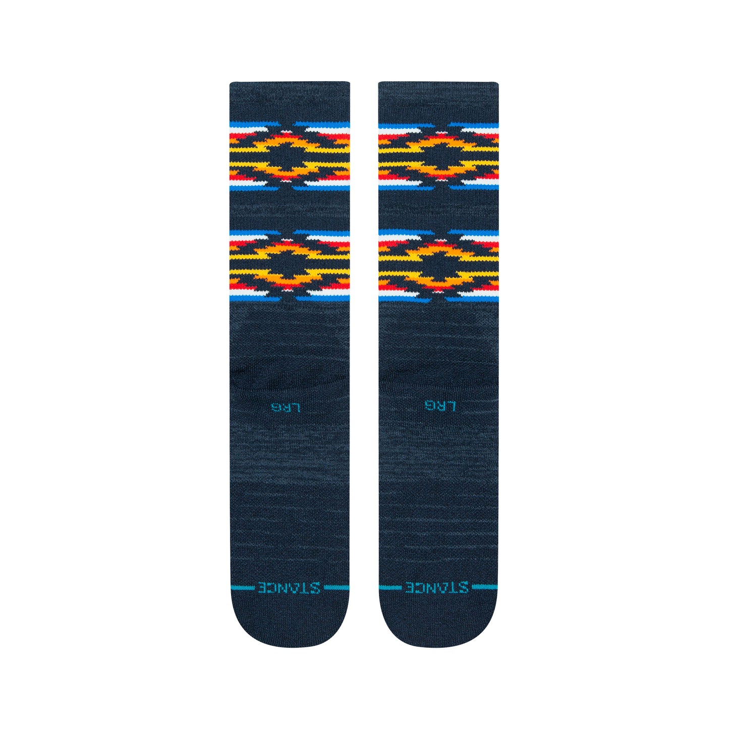 Stance Serape Dos Base Crew Socks (Small, Navy)