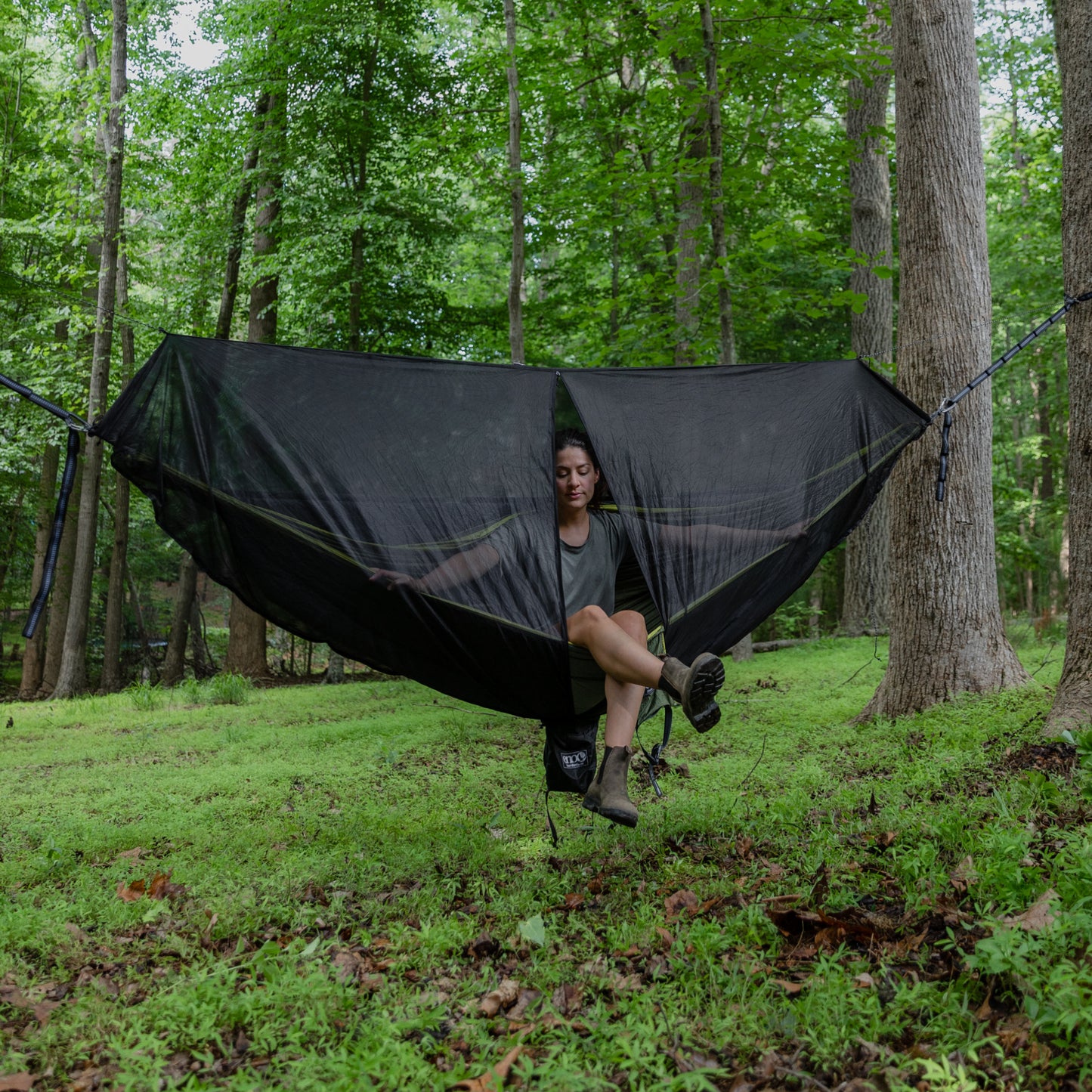 ENO, Eagles Nest Outfitters DoubleNest Print Lightweight Camping Hammock, 1 to 2 Person, Continential Trail Divide Coalition Special Edition