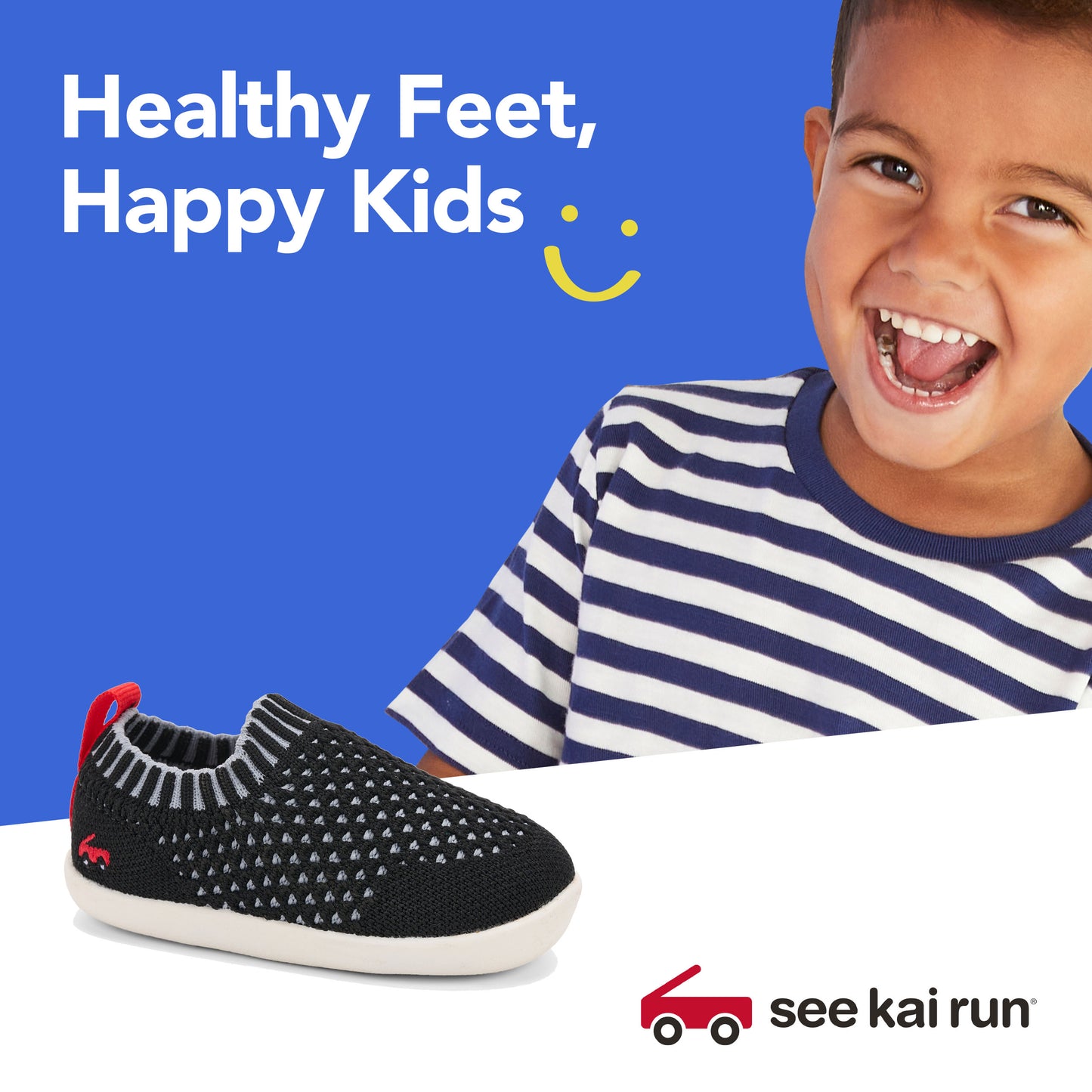 See Kai Run - Baby Knit Slip-on Shoe for Infants, Black, Infant 5
