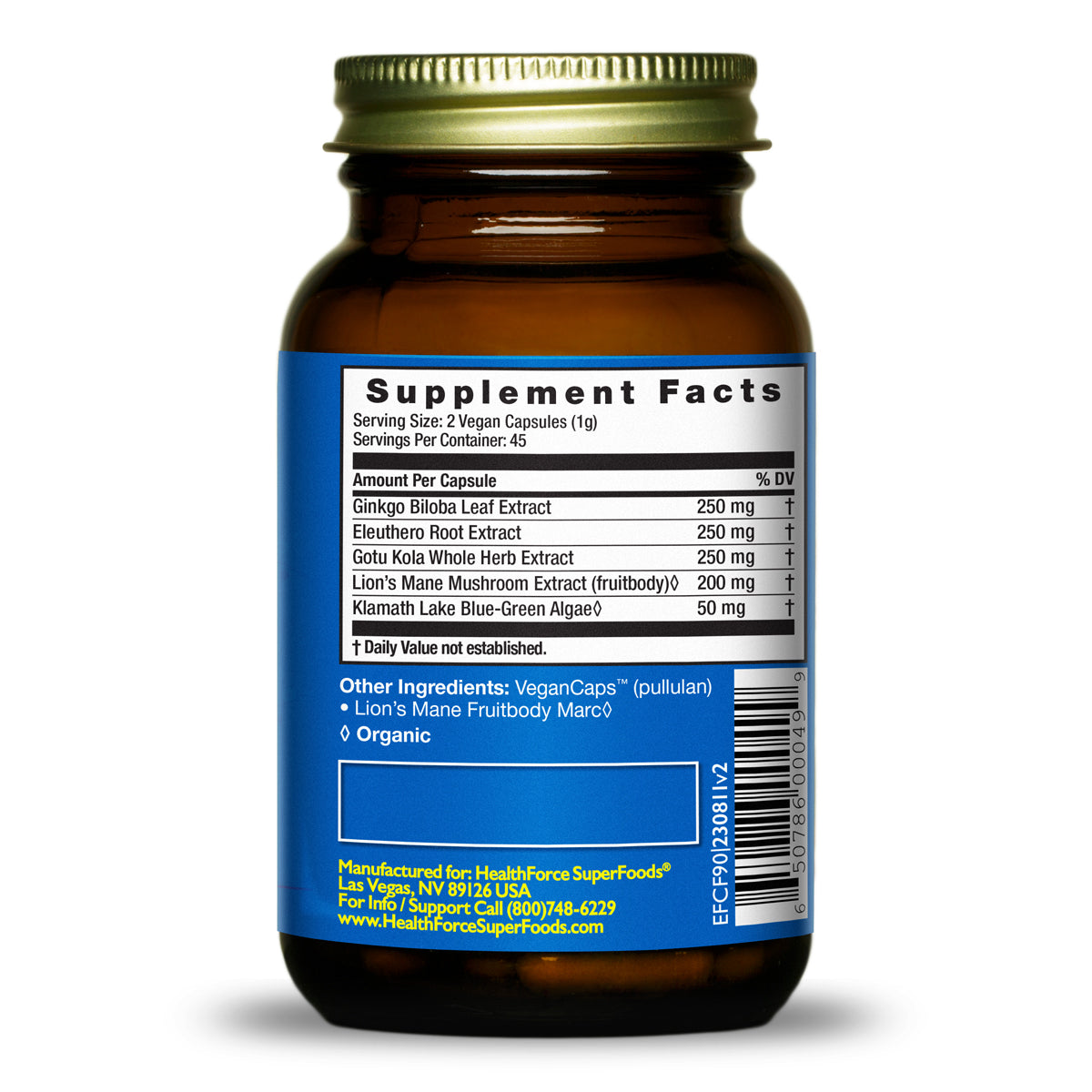 HealthForce SuperFoods CircuForce Brain Power - 90 VeganCaps
