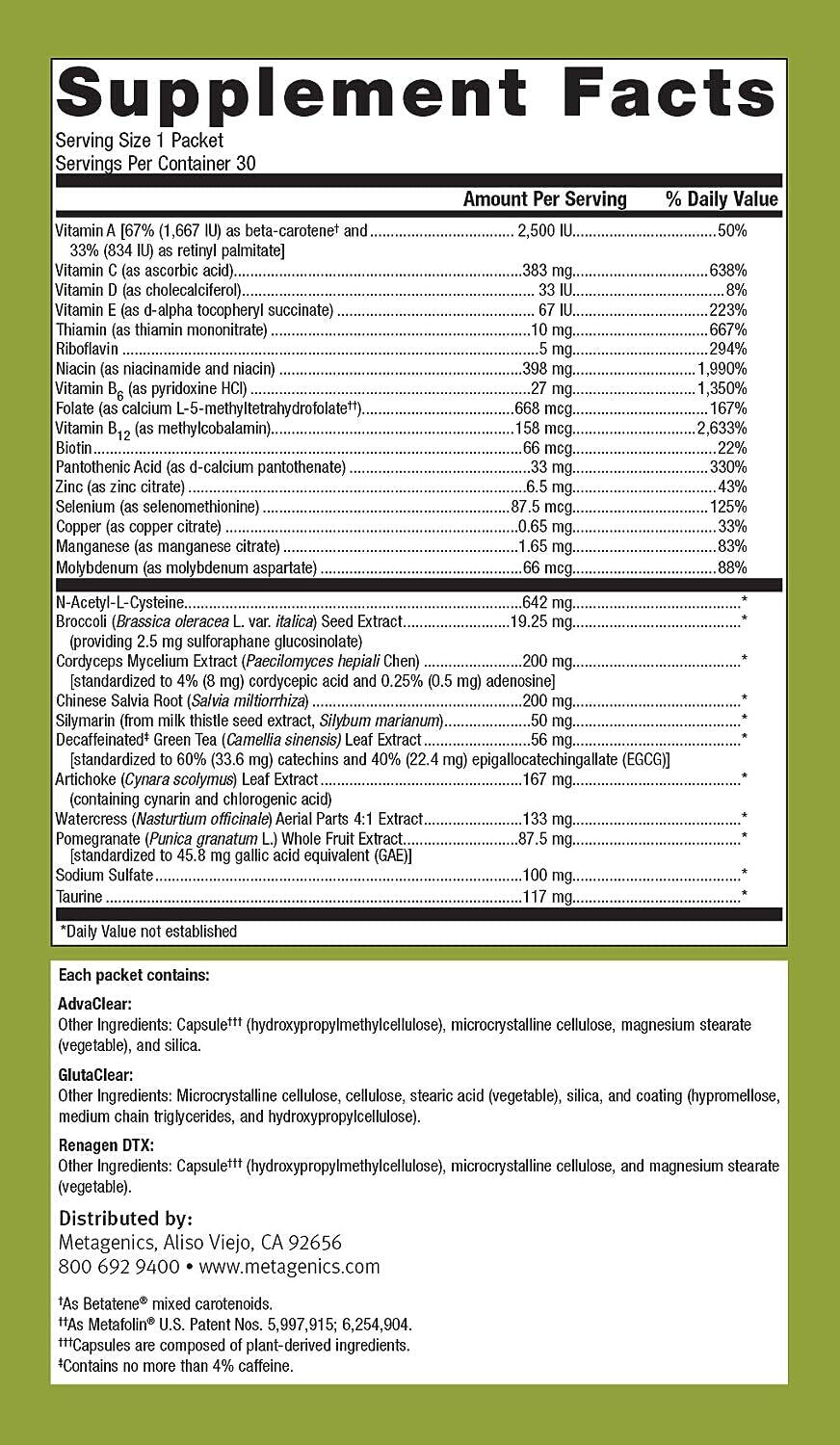 Metagenics Clear Change Daily Essentials (30 packets)