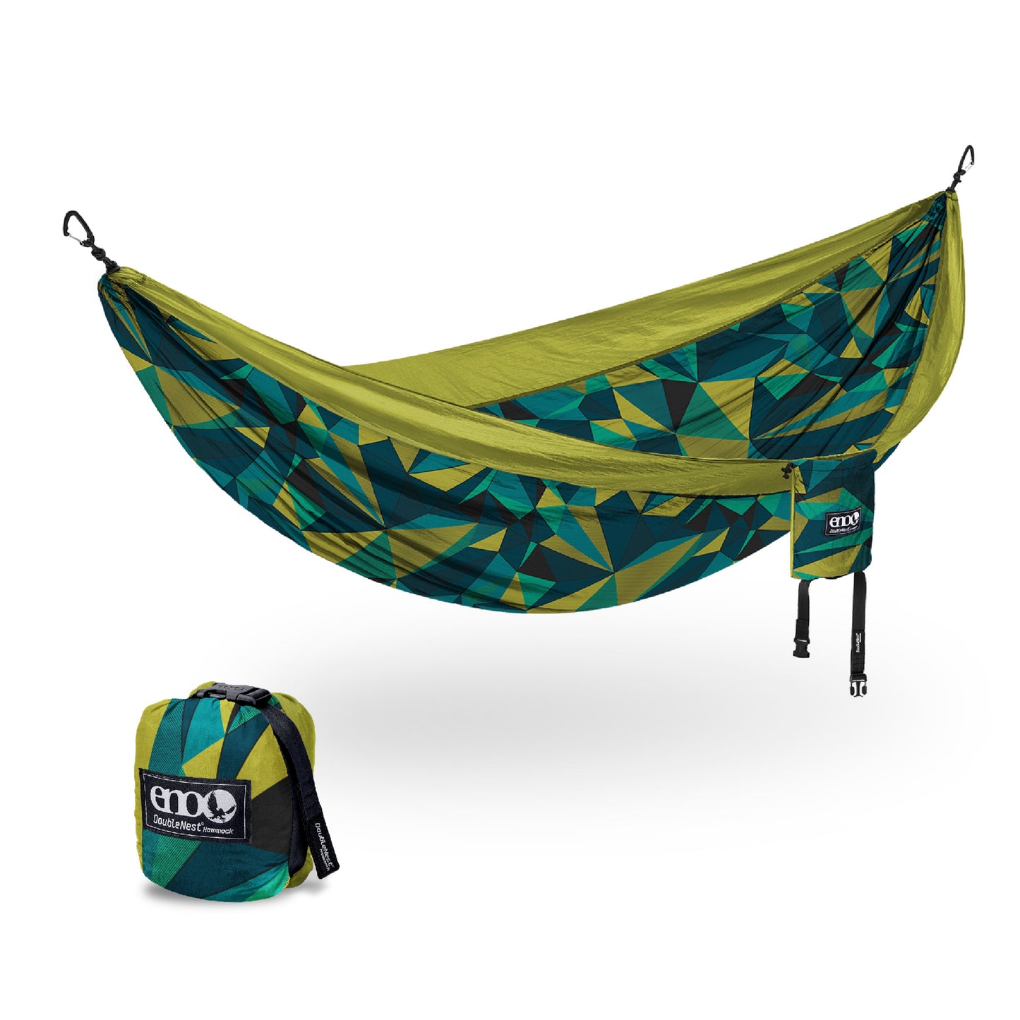 ENO, Eagles Nest Outfitters DoubleNest Print Lightweight Camping Hammock, 1 to 2 Person, Boulder/Melon