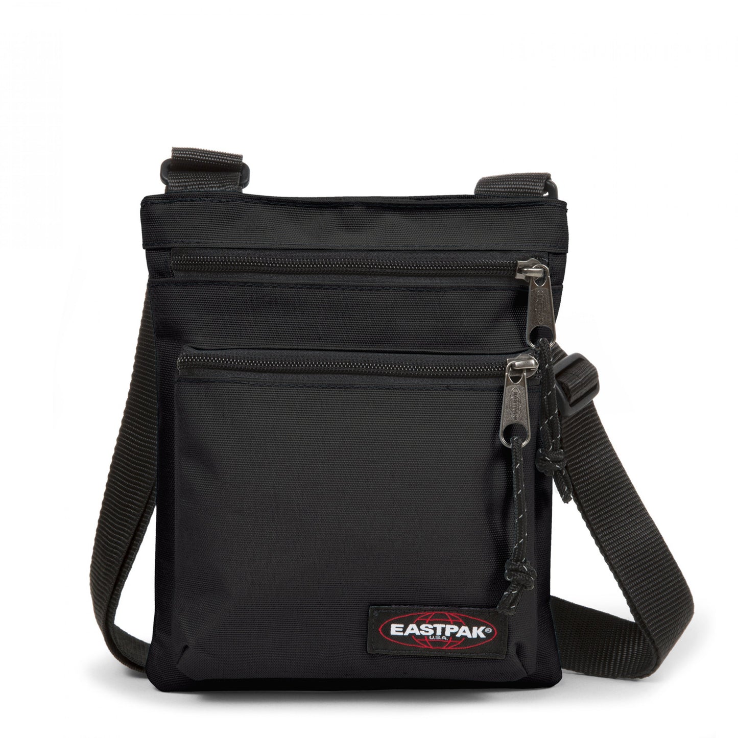 Eastpak Rusher Shoulder Bag - Storage for Keys, Wallet, Headphones, and More - Black