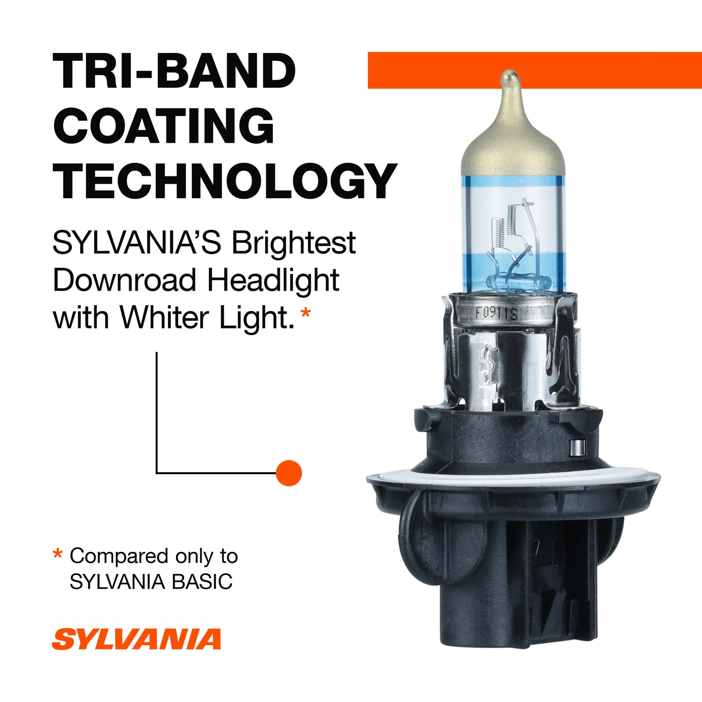 SYLVANIA H13 SilverStar Ultra High Performance Halogen Headlight Bulb, (Contains 1 Bulb), white (H13SU.BP)