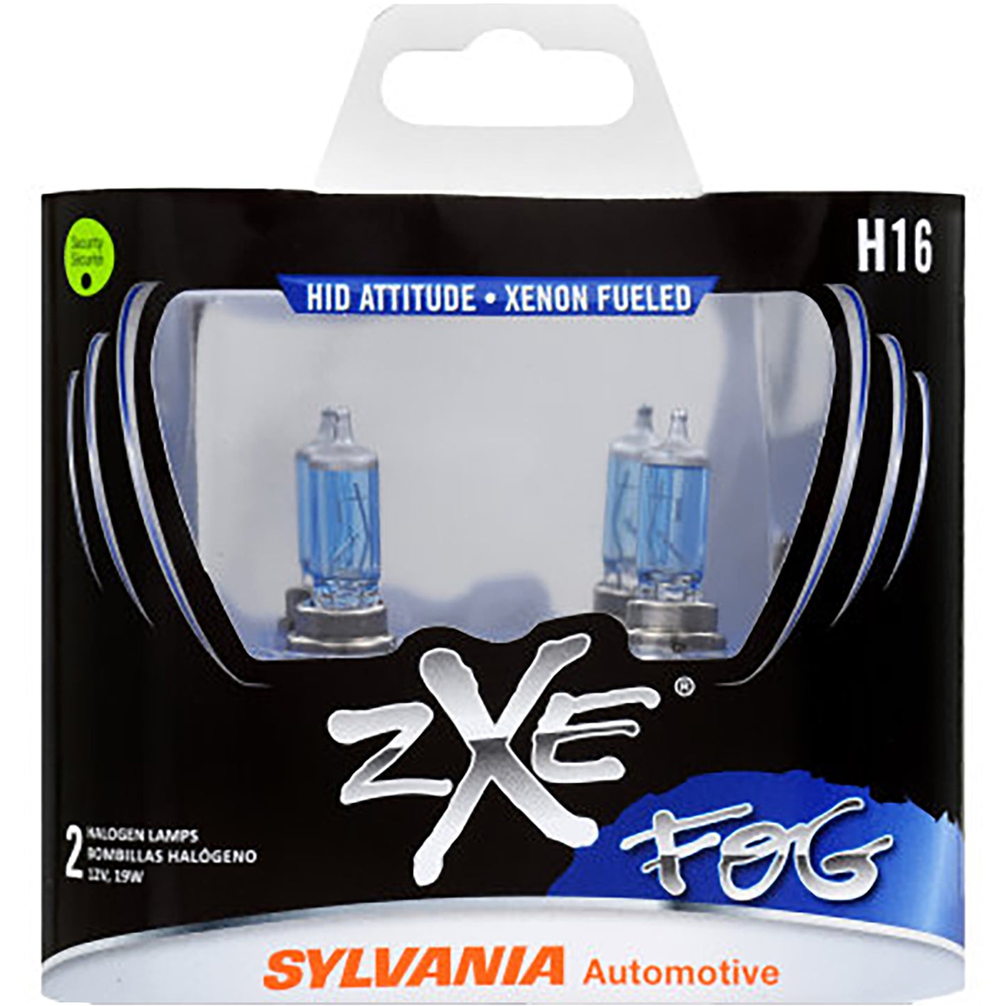 Sylvania H16SZ.BB2 High Performance SilverStar zXe H7 Halogen Fog Light Bulb HID Attitude and Xenon Fueled, White (2 Pack)