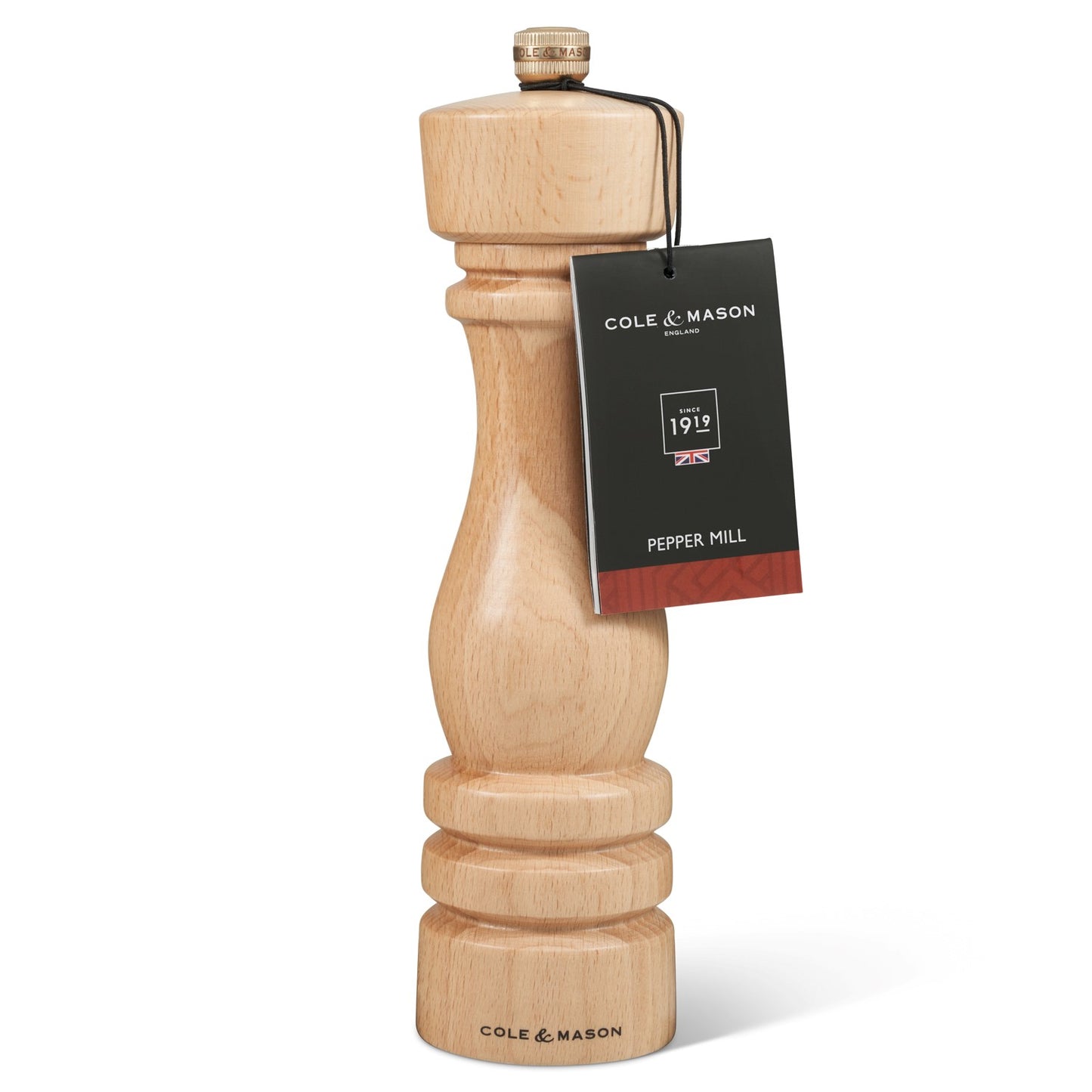 Cole & Mason London 220mm Natural Beech Pepper Mill