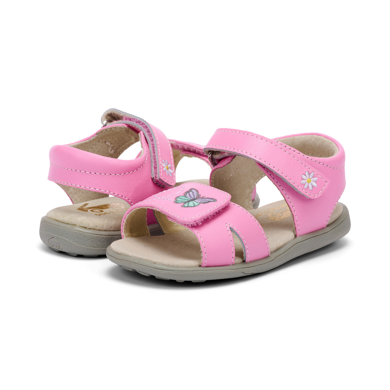 See Kai Run - Olivia III Sandal for Little Kids, Hot Pink Garden, 12.5