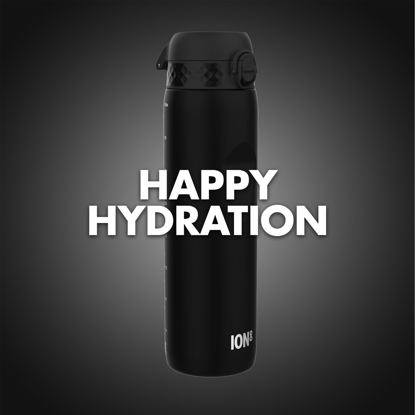 Ion8 Sport/Bike Water Bottle - Leakproof and BPA-free Water Bottle - Fits in Lunch Boxes, Handbags, Car Cup Holders, Backpacks, 34 oz/1000 ml (Pack of 1) - OneTouch 2.0 - Black 2.0