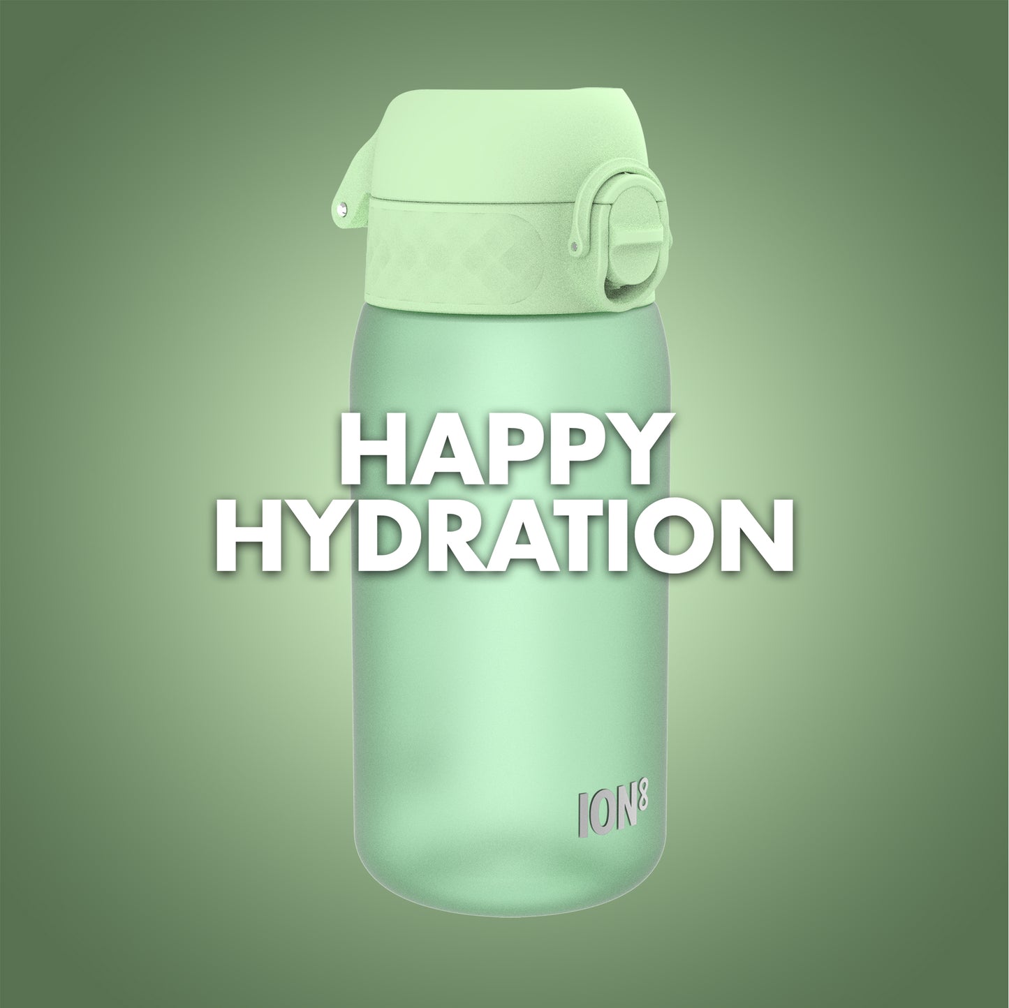 Ion8 Sport Water Bottle- Leakproof and BPA-free Water Bottle - Fits in Lunch Boxes, Handbags, Car Cup Holders, Backpacks and Bike Holders, 12 oz / 350 ml (Pack of 1) - OneTouch 2.0 - Surf Green 2.0