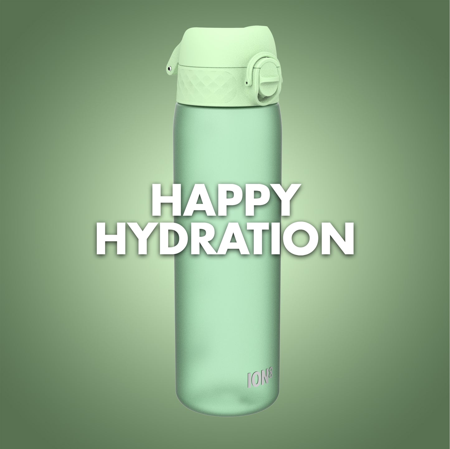 Ion8 Sport Water Bottle- Leakproof and BPA-free Water Bottle - Fits in Lunch Boxes, Handbags, Car Cup Holders, Backpacks and Bike Holders, 17 oz / 500 ml (Pack of 1) - OneTouch 2.0 - Surf Green 2.0