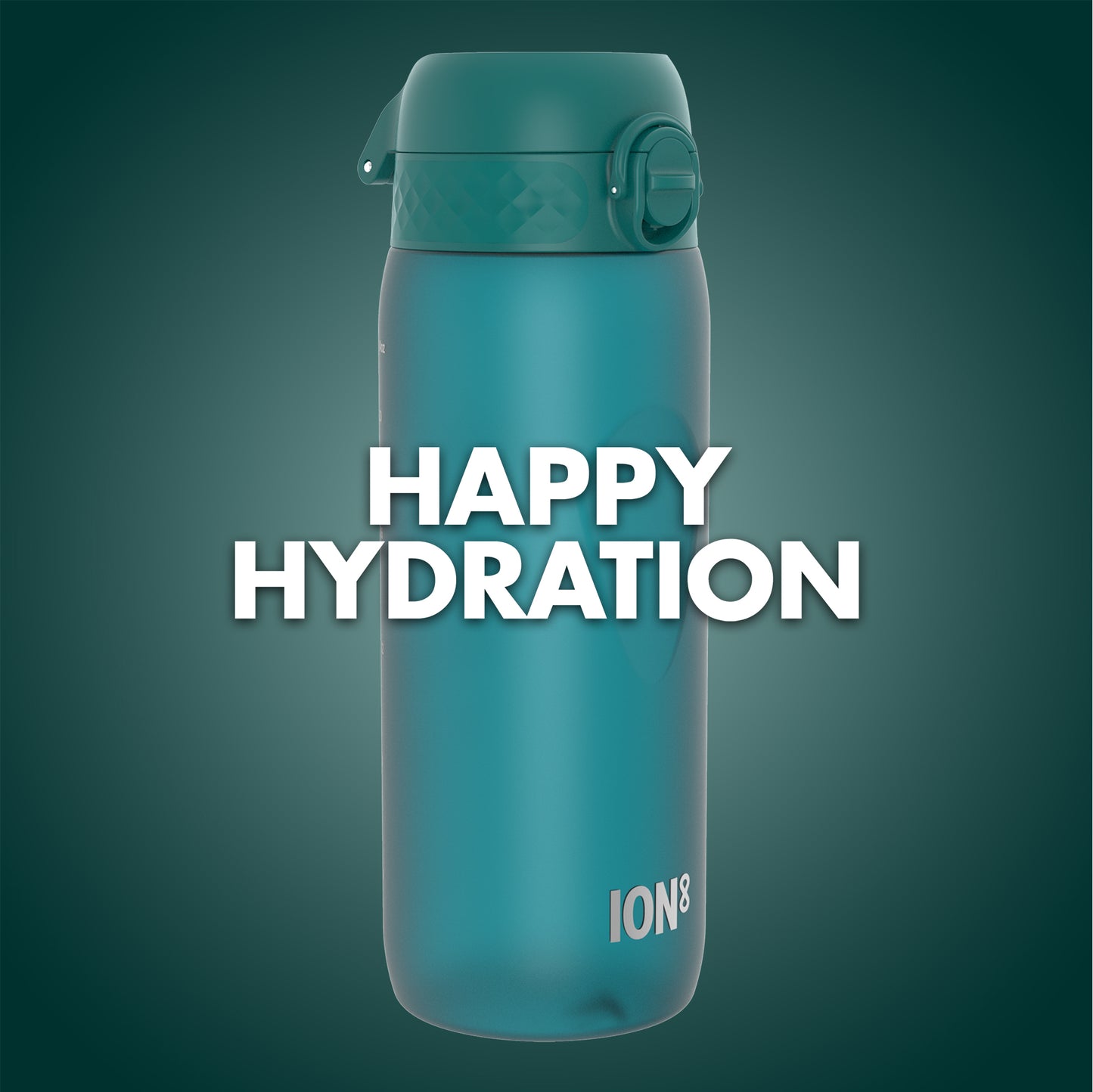Ion8 Sport/Bike Water Bottle - Leakproof and BPA-free Water Bottle - Fits in Lunch Boxes, Handbags, Cup Holders, Backpacks and Bike Holders, 25 oz/750 ml (Pack of 1) - OneTouch 2.0 - Aqua 2.0