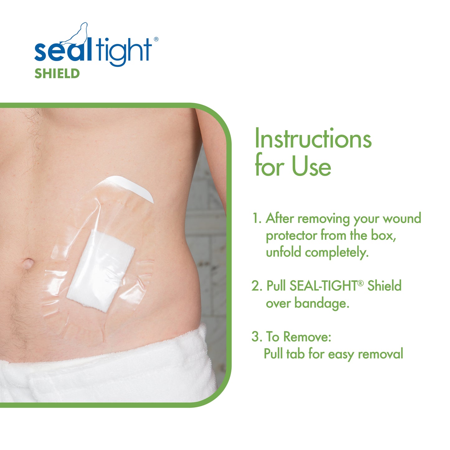 Seal-Tight Shield - Shower Patch to Keep Wound Sites Dry