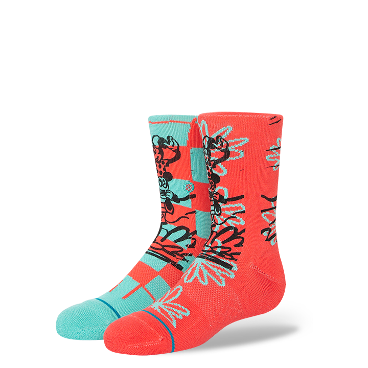 Stance Kids Tandem By Russ Crew Socks (Medium, Blue)