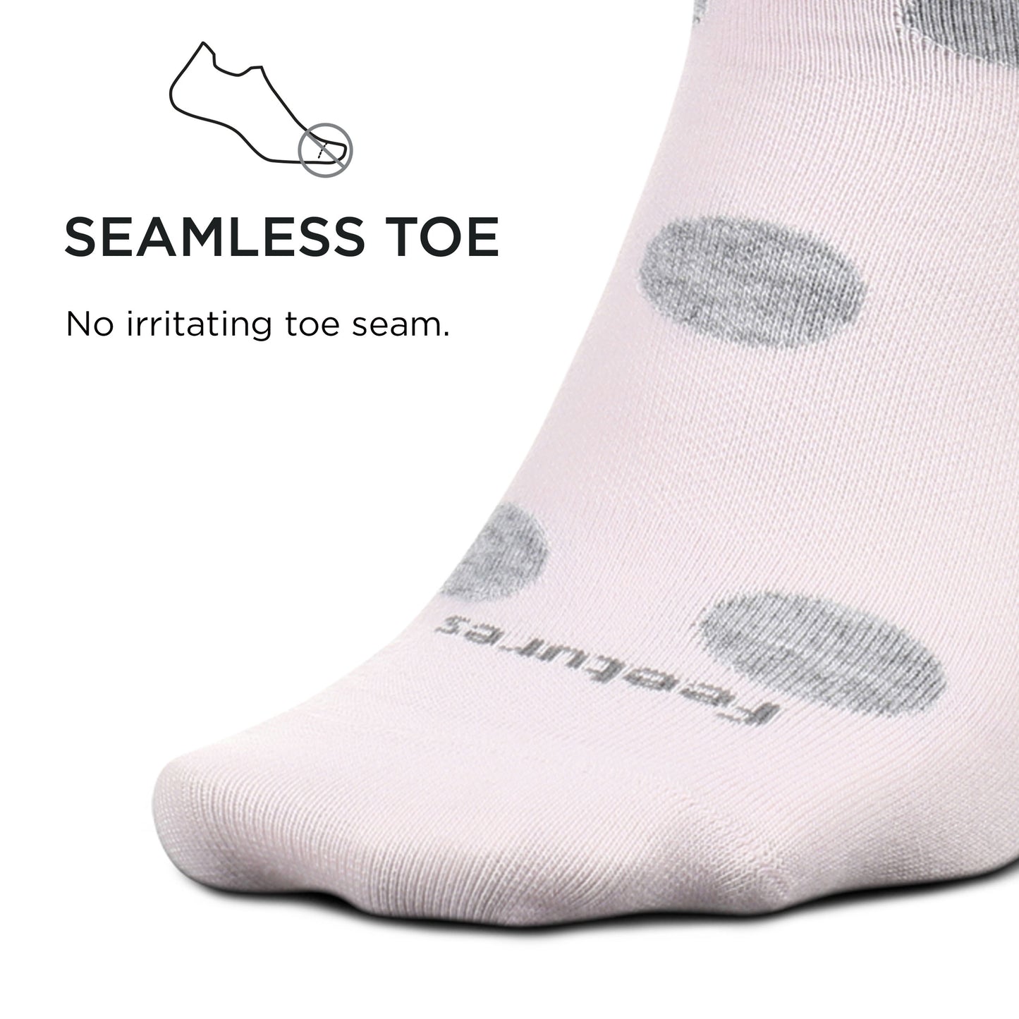 Feetures Womens Polka Dots Ultra Light Crew Sock (Small, Purple Orchid)