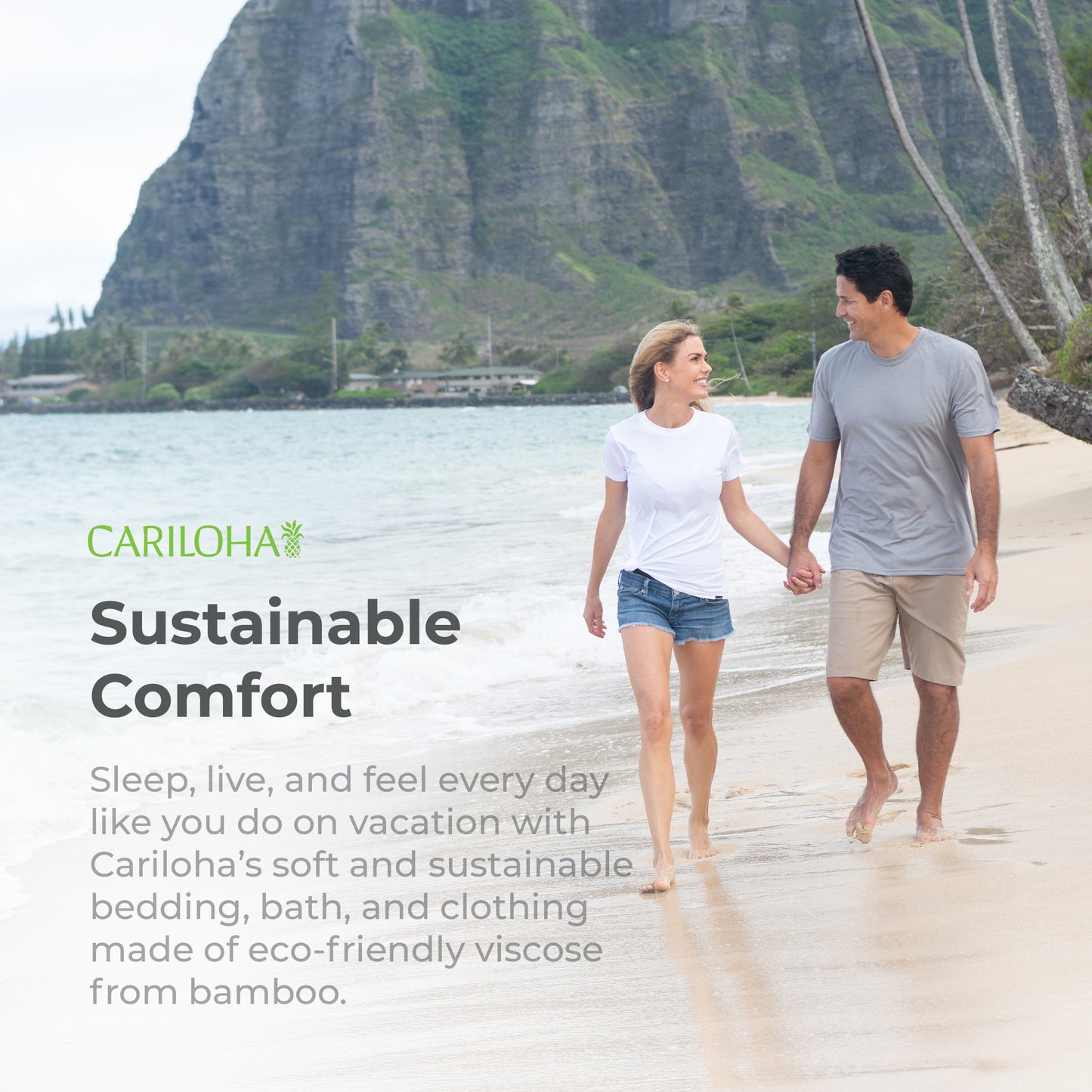 Cariloha Men's Crew Tee - Organic Bamboo T-Shirt - Cooling, Soft, Stylish, Durable, and Eco-Friendly - Medium - Black