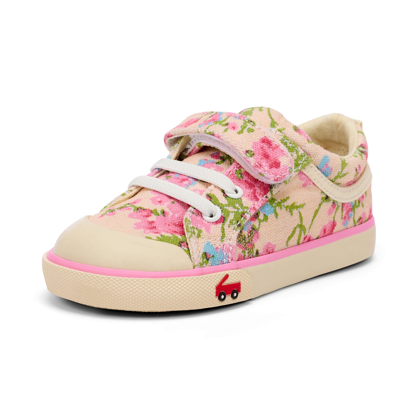 See Kai Run - Kristin Sneaker for Toddlers, Beige Floral, 9.5
