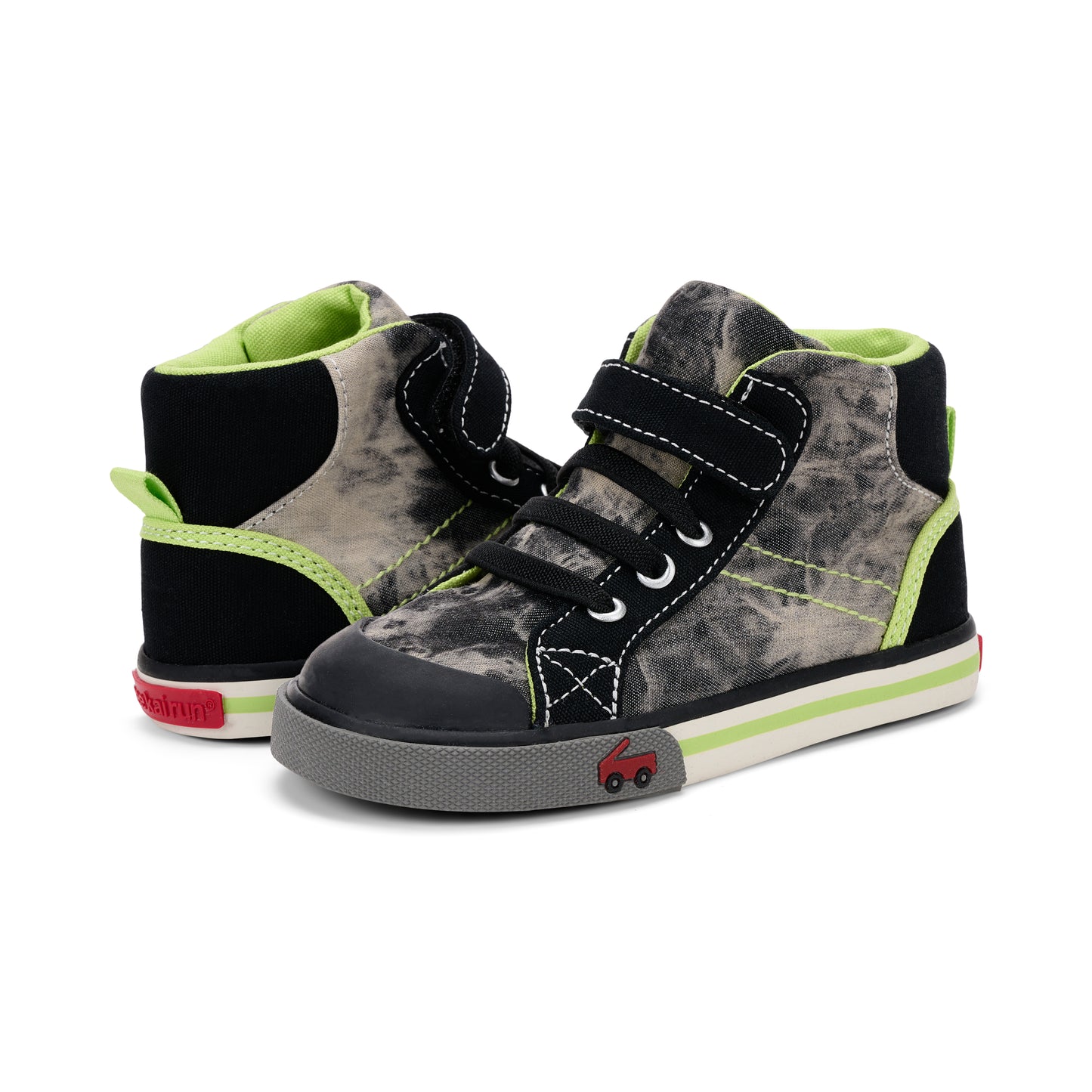 See Kai Run - Dane High-Top Sneaker for Little Kids, Black Tie Dye, Toddler 7