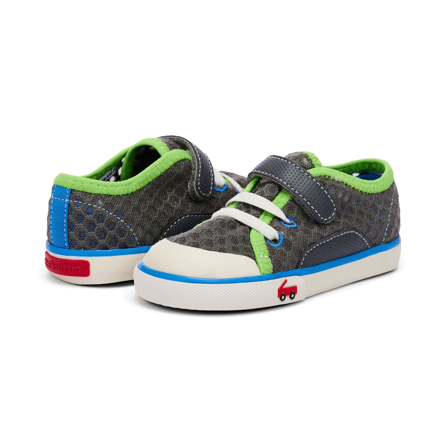 See Kai Run - Saylor Water Shoe for Toddlers, Gray/Lime, 10