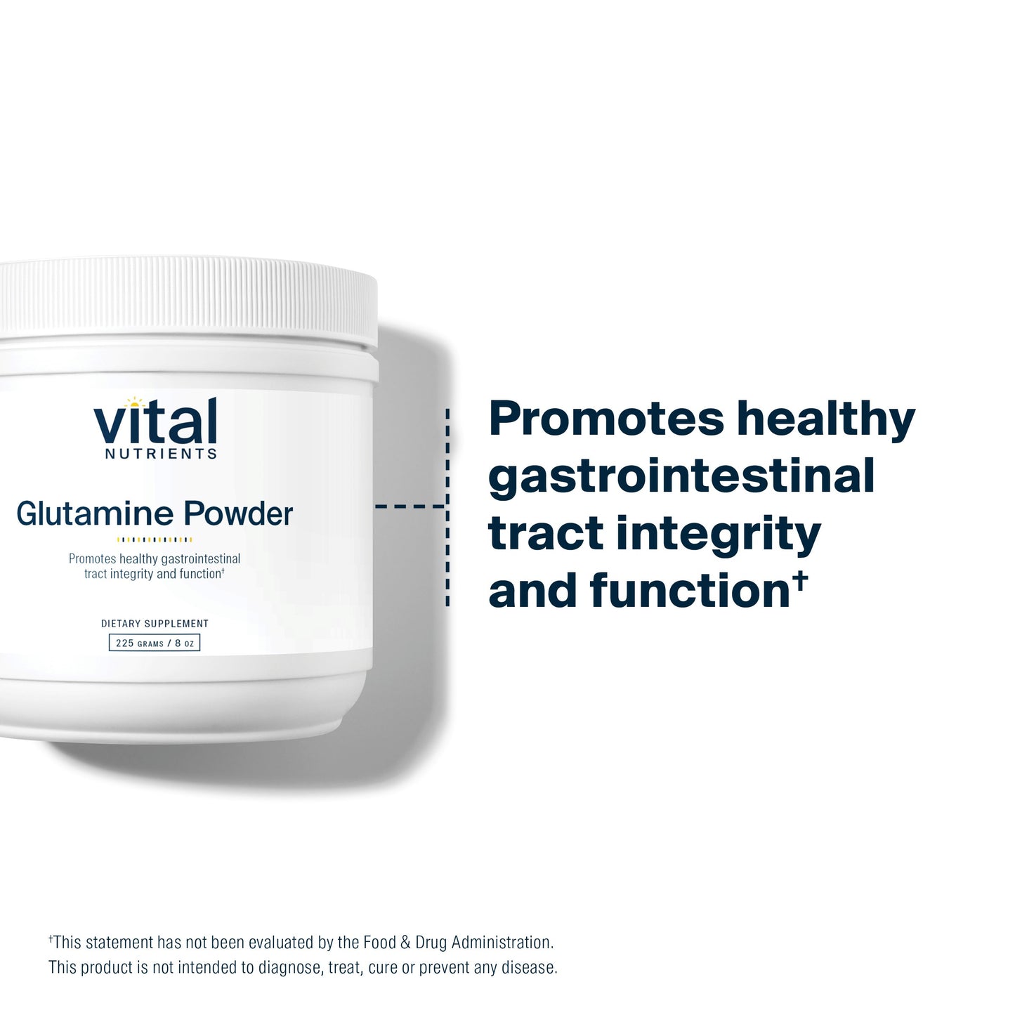 Vital Nutrients - Glutamine Powder - Gastrointestinal and Immune Support - Vegetarian L-Glutamine - 225 Grams