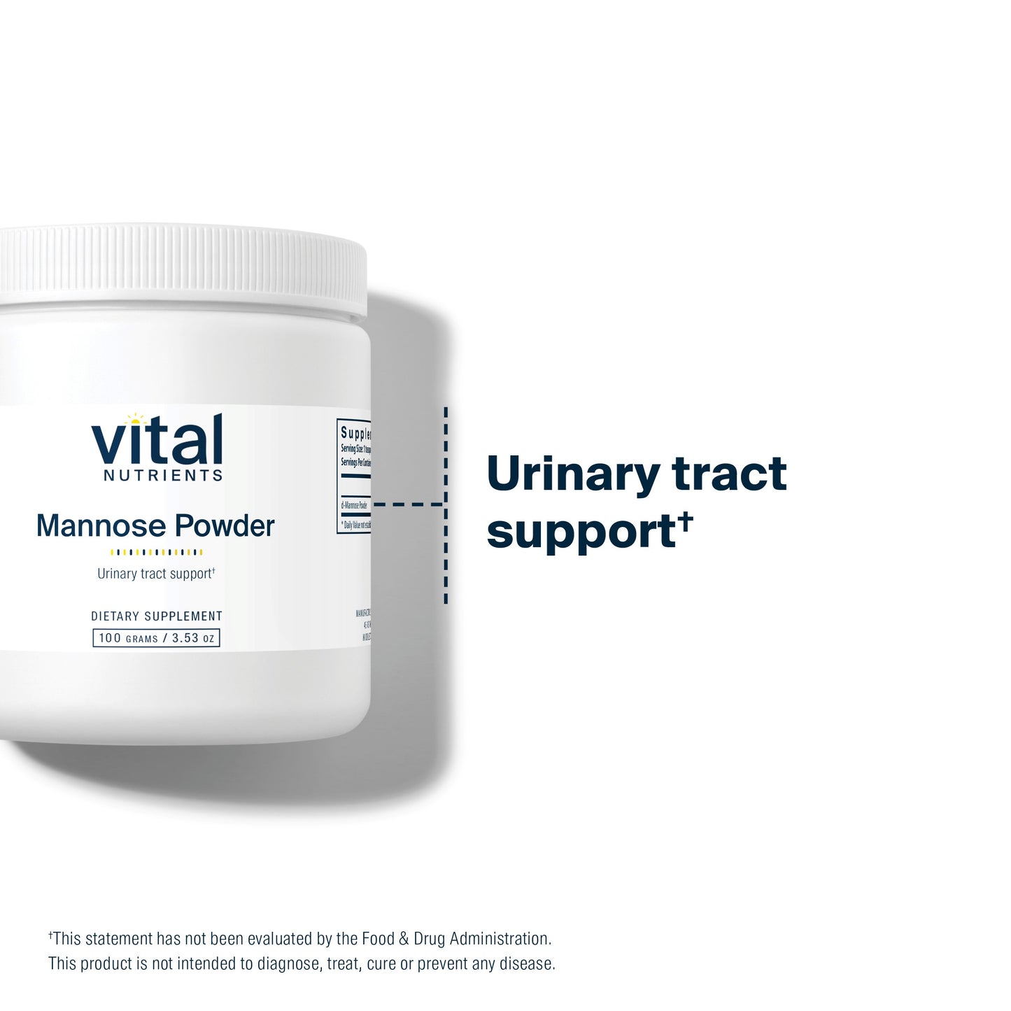 Vital Nutrients - Mannose Powder - Urinary Tract Support - 100 Grams