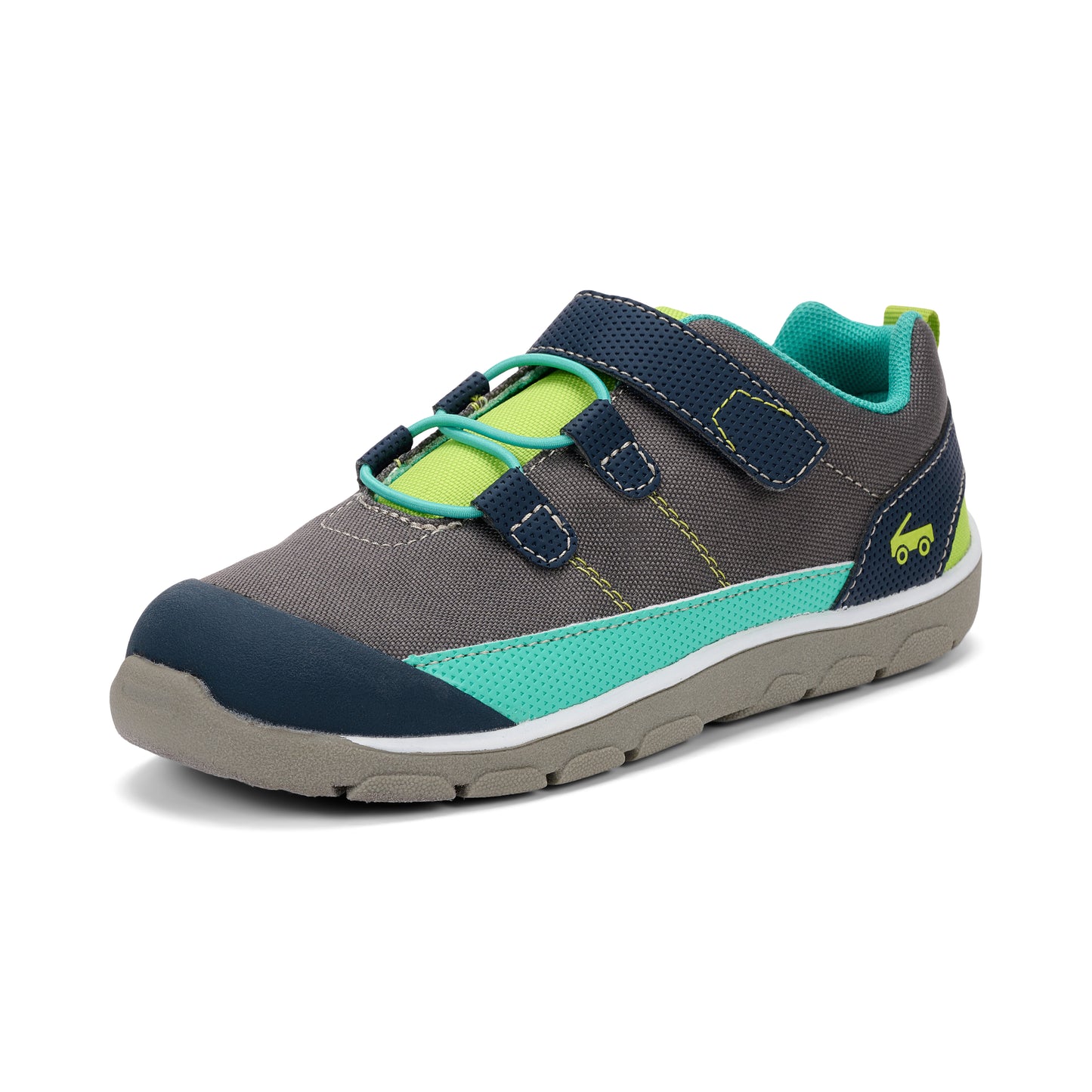 See Kai Run - Summit Rugged Play Shoe for Little Kids, Gray/Multi, Little Kid 3Y