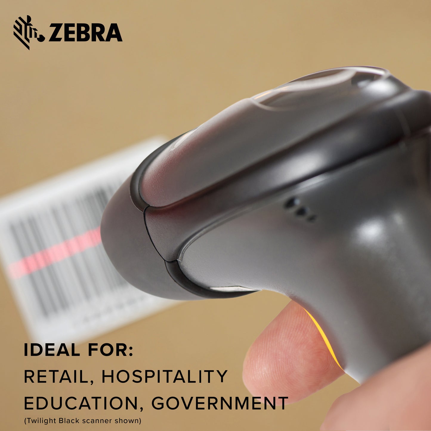 Zebra LS2208 Series Corded Handheld Standard Range Scanner Kit Scanner with Cable Cash Register White LS2208-7AZU0100ZNA