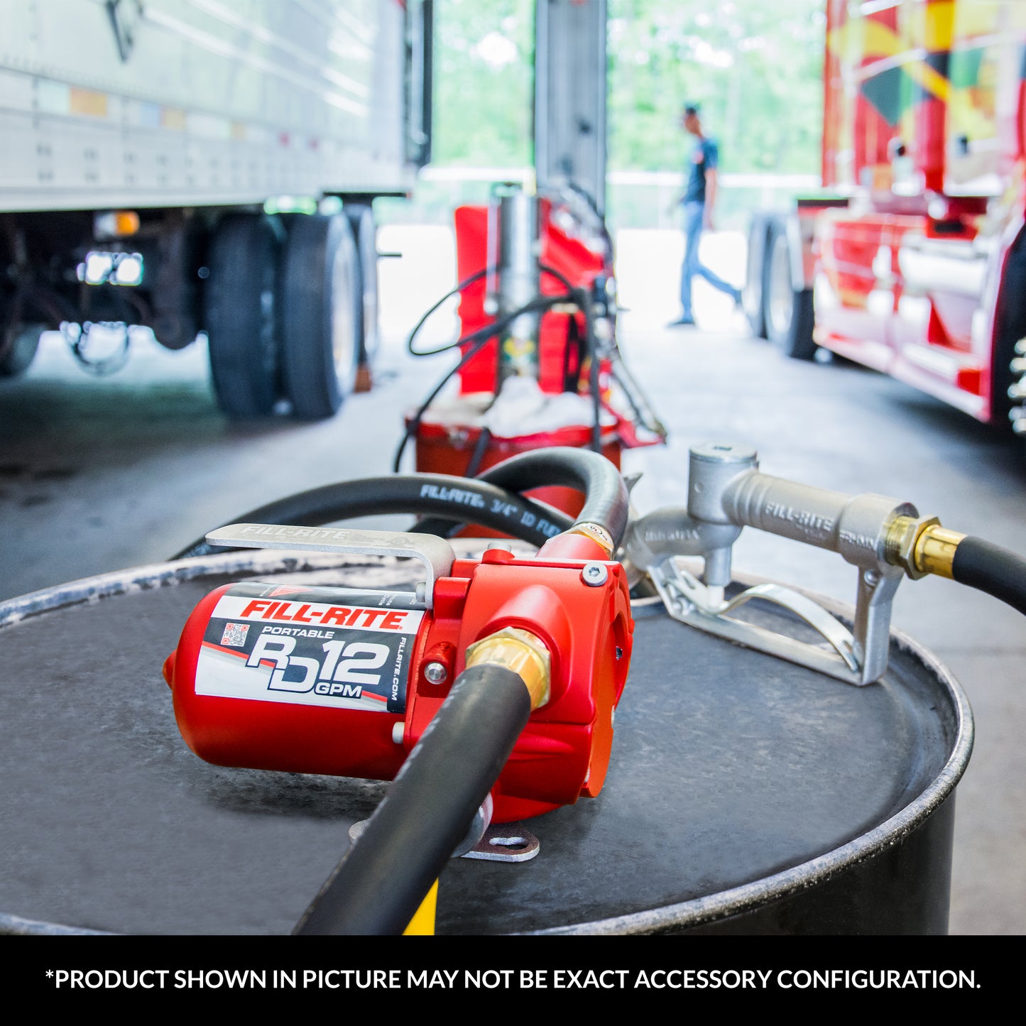 Fill-Rite RD1212NN 12V 12 GPM Portable Fuel Transfer Pump (Pump Only w/Power Cable/Clips)