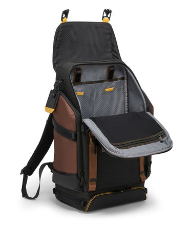 TUMI - Alpha Bravo Expedition Flap Backpack - Large Carry On Backpack - 21.0" X 12.5" X 7.5" - Fits up to 17" Laptop - Black Onyx