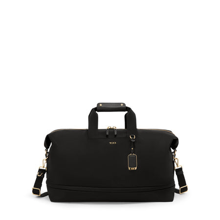TUMI - Voyageur - Rhys Expandable Duffel - Lightweight Unisex Weekender Duffel Travel Bag - Black/Gold