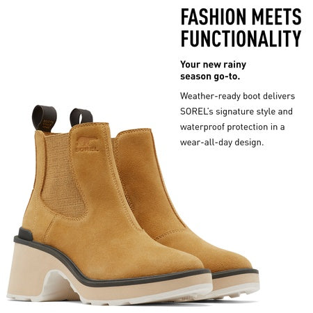 Sorel Hi-Line™ Heel Chelsea Geo Yellow/Jet 7.5 B (M)