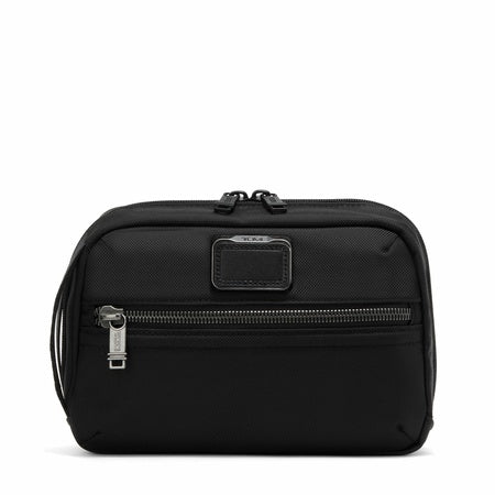 TUMI - Alpha Bravo Response Travel Kit - Men's Travel Organizer - Hanging Toiletry Bag - 6.3" X 9.5" X 3.5" - Black