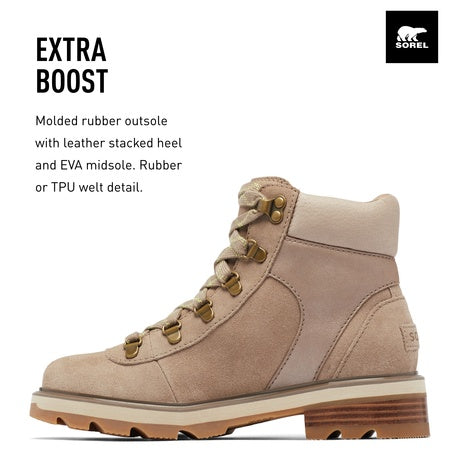 Sorel Women's Lennox Hiker Waterproof Boots - Omega Taupe, Gum 2 - Size 10.5