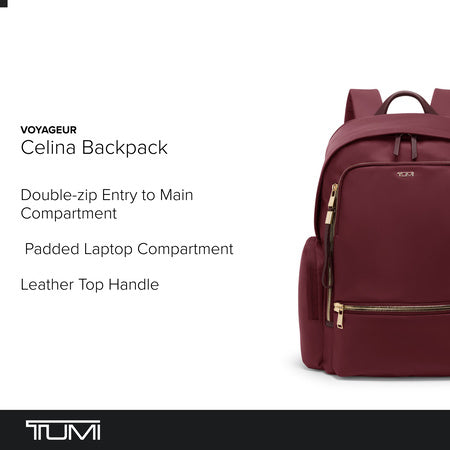 Tumi Womens Celina Backpack Wine One Size