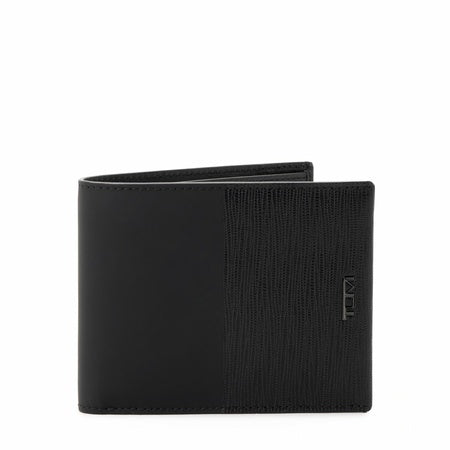 TUMI - Nassau Global Double Billfold Wallet - Card Holder Wallet for Men & Women - With ID Window - Nappa Leather Material - Black/Black