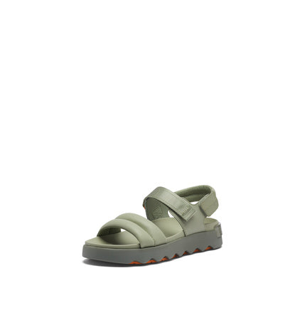 Sorel Women's Viibe Sandals - Safari, Stone Green - Size 5