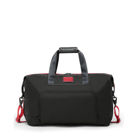 Tumi Mens Double Expansion Satchel Black/Red One Size